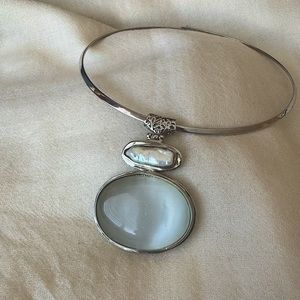 Moonstone and Mother of Pearl Necklace
